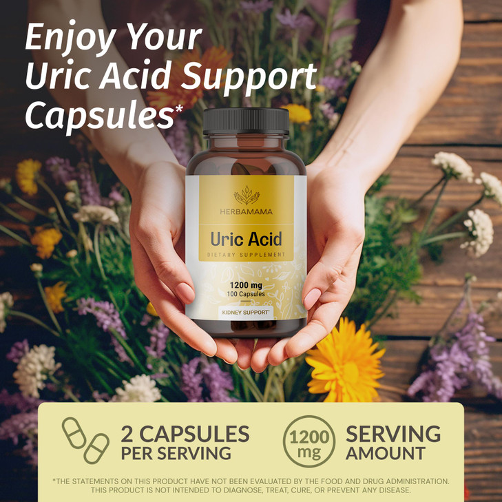 HERBAMAMA Uric Acid Cleanse Capsules