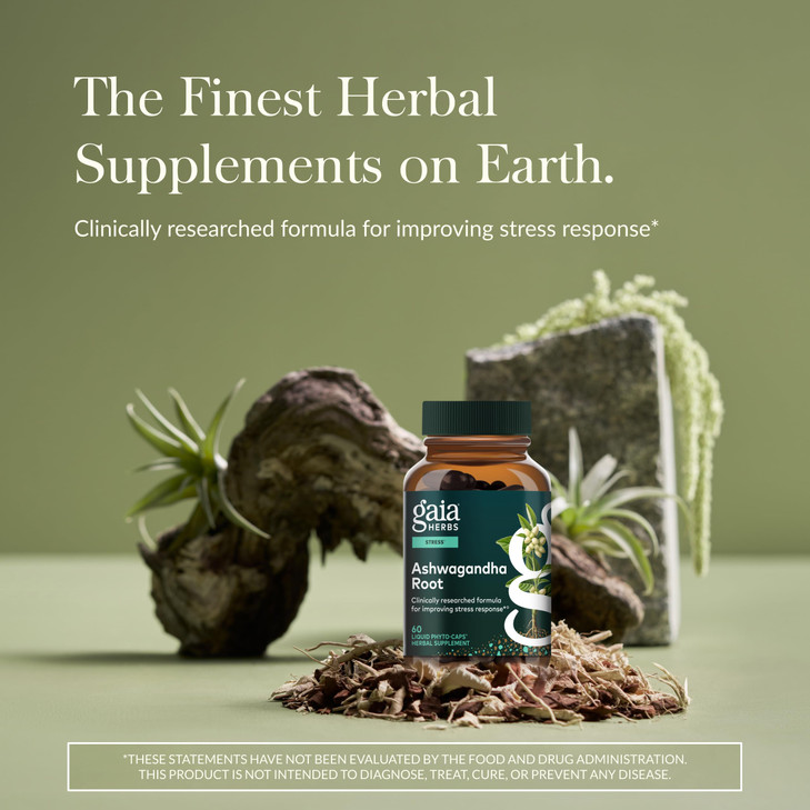 Gaia Herbs Ashwagandha Root - Stress Relief & Sleep Support Supplement