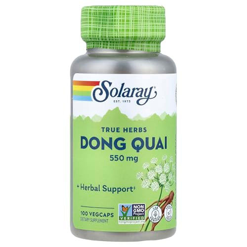 SOLARAY Dong Quai Root 550mg - Healthy Menstrual & Menopausal Support
