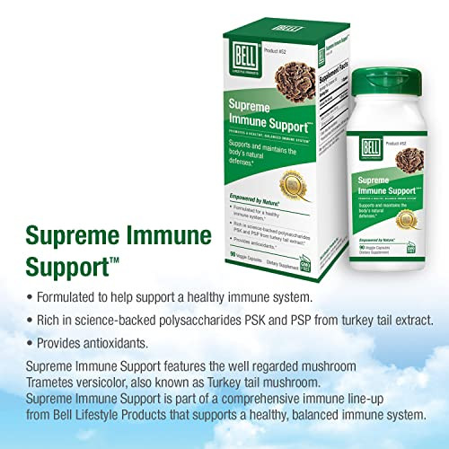 Bell Supreme Immune Support Mushroom Supplement Unique Blend with Turkey Tails