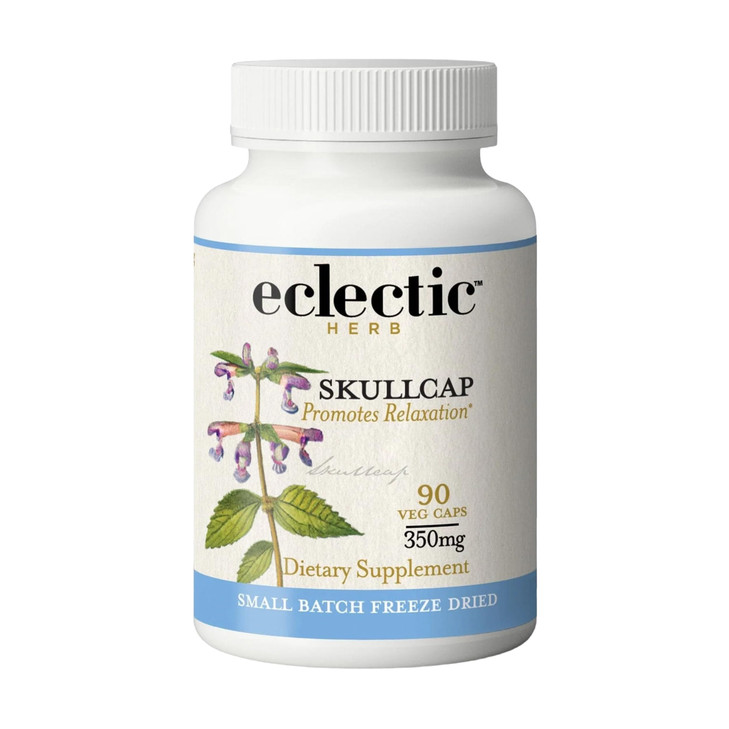 Eclectic Herb - Skullcap Capsules - Natural Sleep, Calm & Relaxation Support