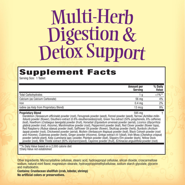 Nature's Secret Multi Herb Digestion and Detox Support Economy Diet Supplement