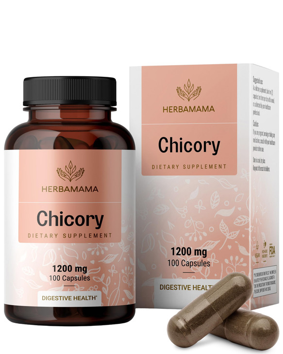 HERBAMAMA Chicory Root Fiber Capsules