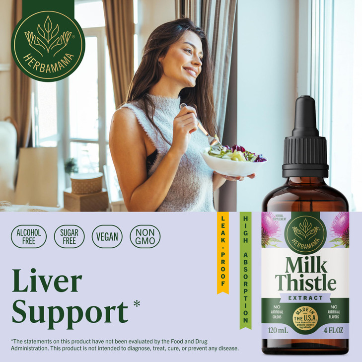 HERBAMAMA Milk Thistle Supplement
