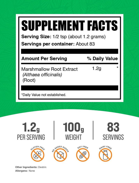 BulkSupplements.com Marshmallow Root Extract Powder