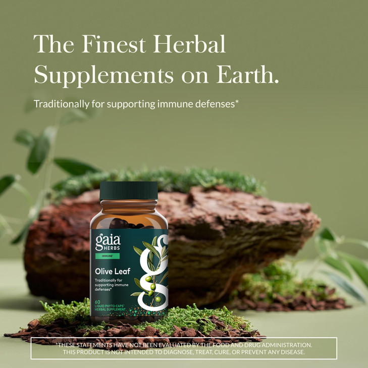 Gaia Herbs Olive Leaf - Traditional Immune Health Support