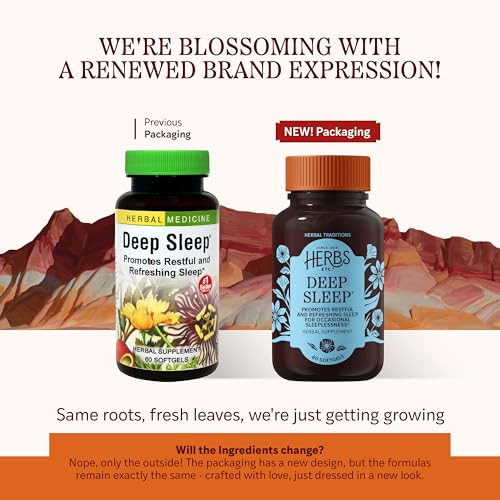 Herbs Etc. Deep Sleep Softgels - Herbal Sleep Support Supplement