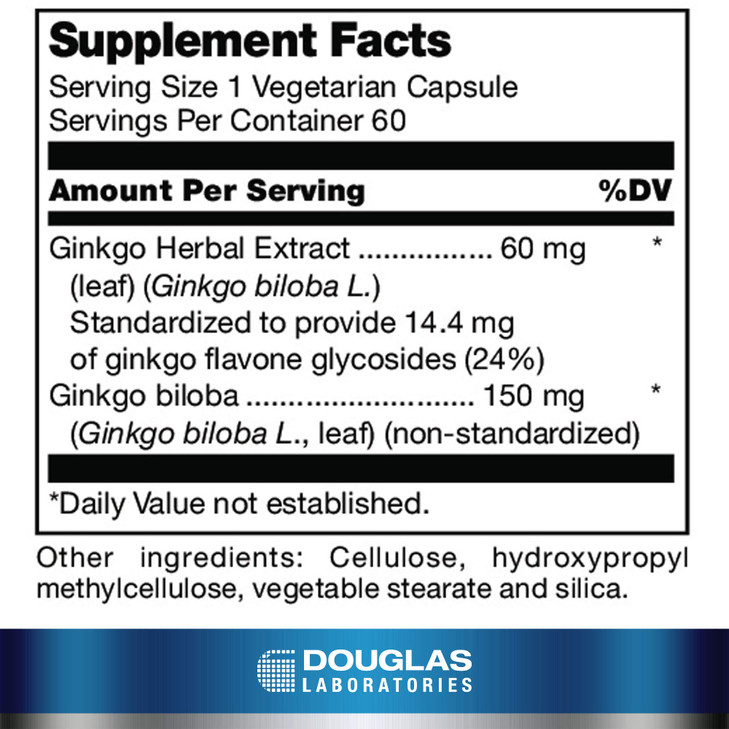 Douglas Laboratories Ginkgo Biloba Max-V - Supports Healthy Circulation