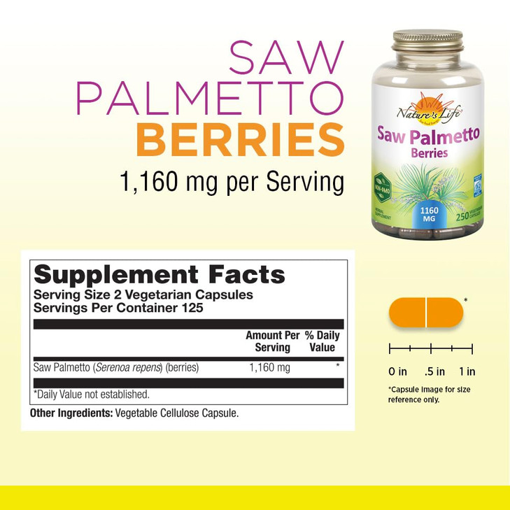 Nature's Life Saw Palmetto Berries 1160 mg