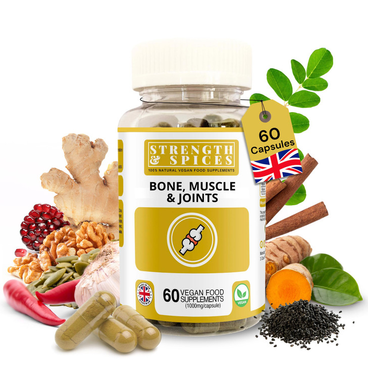 Strength & Spices Bone, Muscle & Joints 100% Natural Supplement