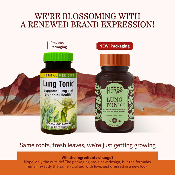 Herbs Etc. Lung Tonic - Lung Supplement for Bronchial Support
