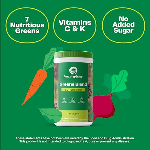 Amazing Grass Greens Blend Superfood: Super Greens Powder with Spirulina