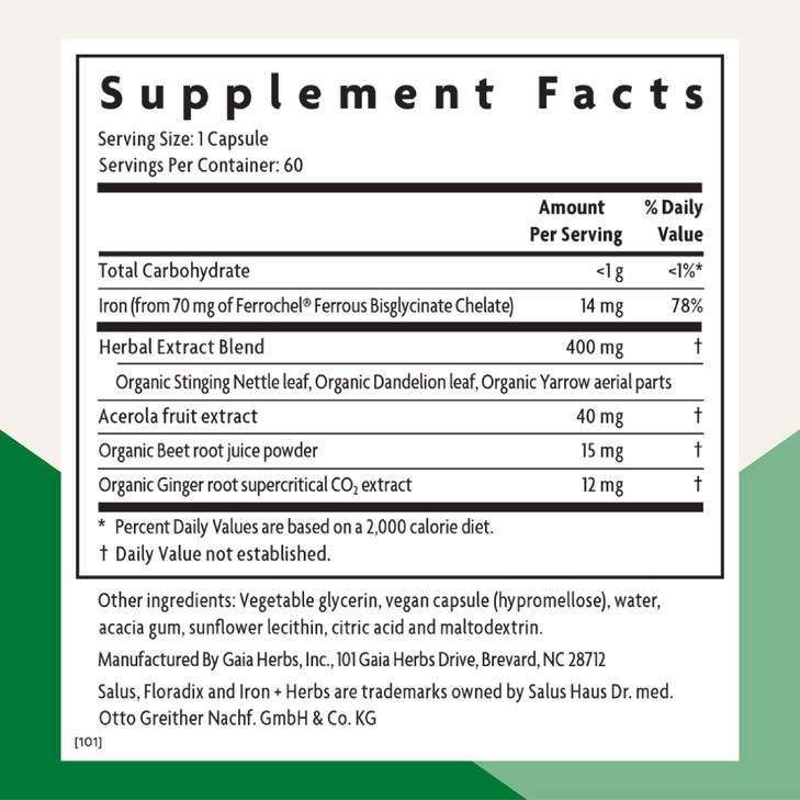 Floradix Iron + Herbs - Iron Supplement for Healthy Energy Support*