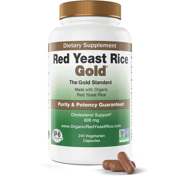 Red Yeast Rice Gold, 600 mg of Organic Red Yeast Rice