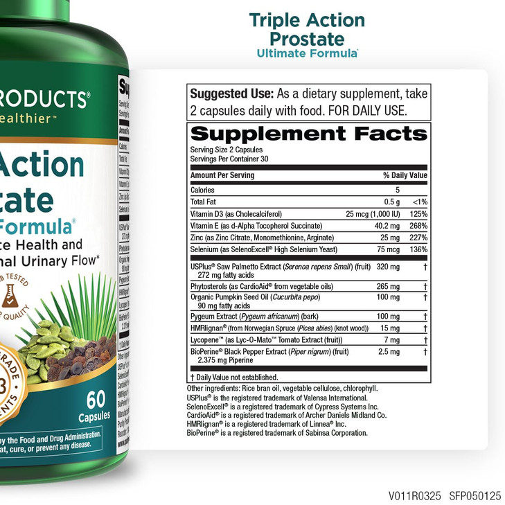 Triple Action Prostate Ultimate Formula - Mens Prostate Supplement