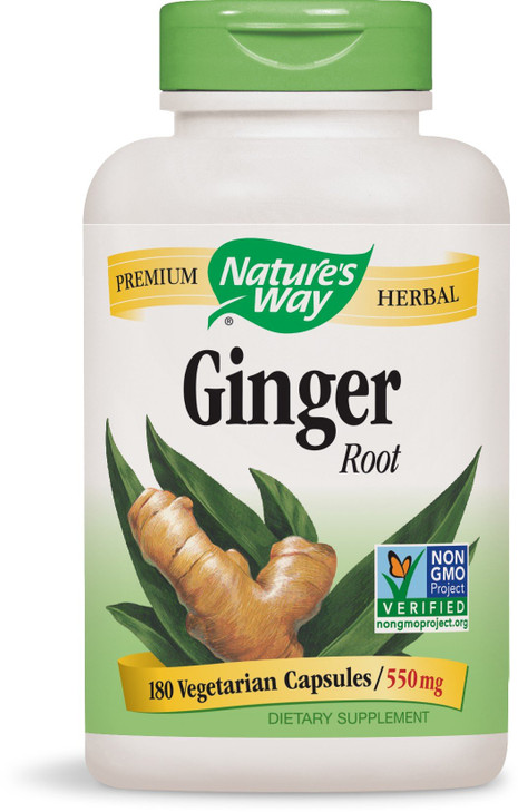 Nature's Way Premium Formal Ginger Root, 1,100 mg per serving, 180 Vcaps