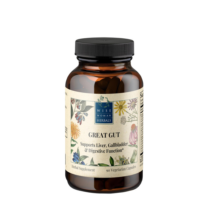 Wise Woman Herbals Great Gut (Formerly Hepacaps), Pure Non-GMO, Herbal Blend
