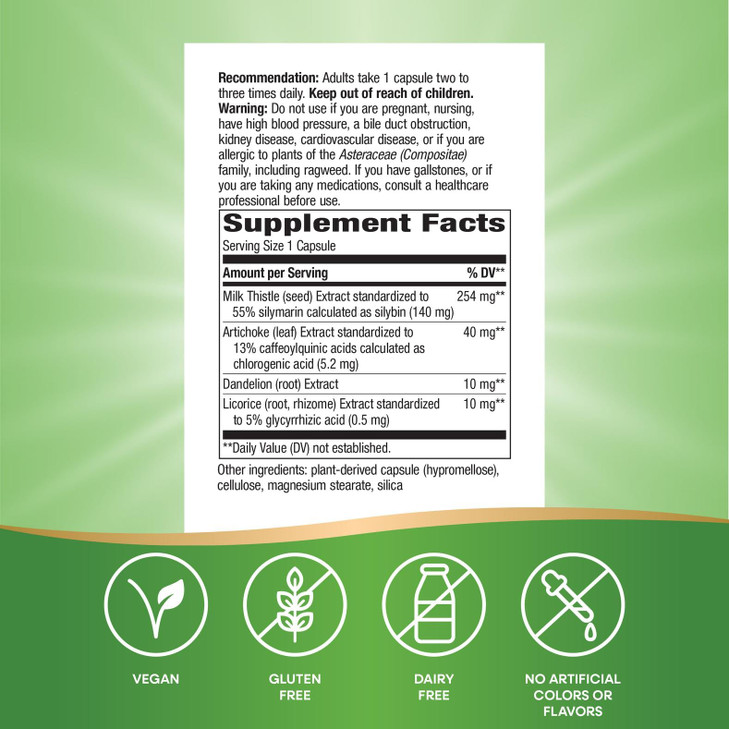 Nature's Way Super Milk Thistle, Promotes Healthy Liver Function*