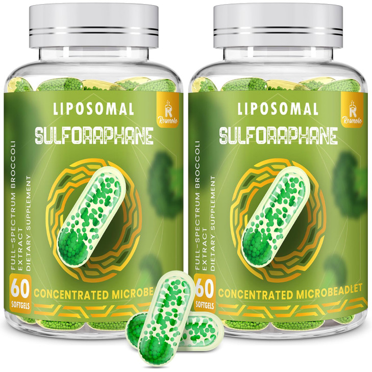 Rosmolo 800 MG Liposomal Sulforaphane, Powerful Dual-Delivery for Maximum
