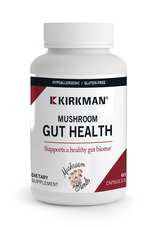 Kirkman - Mushroom Gut Health - 60 Capsules - Supports Gut Health