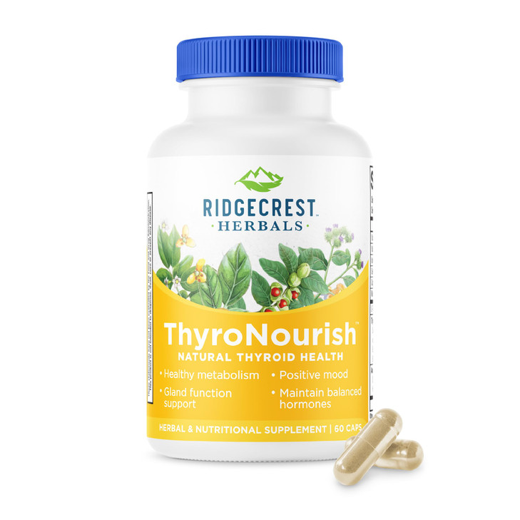 Ridgecrest Herbals ThyroNourish, Thyroid Support, Herbal and Vitamin Supplement