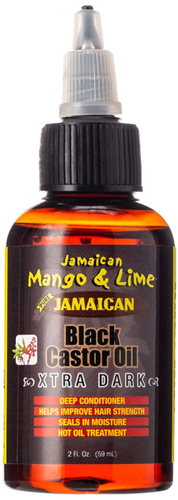 Jamaican Mango & Lime Black Castor Oil  Hair & Scalp Oil for Locs, Braids, Twists & Natural Hair  Strengthens, Moisturizes & Promotes Hair Growth 