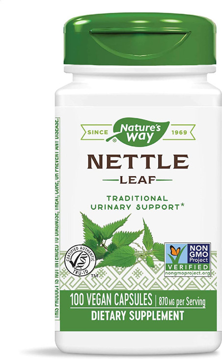 Nature's Way Nettle Leaf 435 mg, TRU-ID Certified, Non-GMO Project, Vegetarian