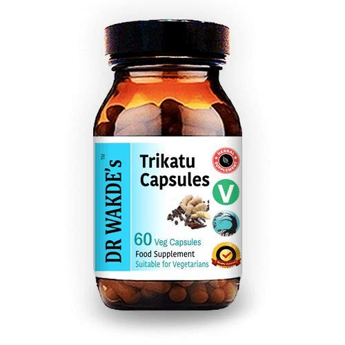DR WAKDE's Trikatu Capsules (60 Veg Caps, Plant-Based Supplement, Ayurvedic