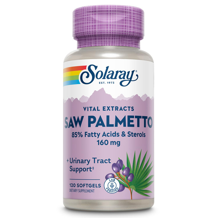 SOLARAY Saw Palmetto Extract - Prostate Health and Urinary Tract Support