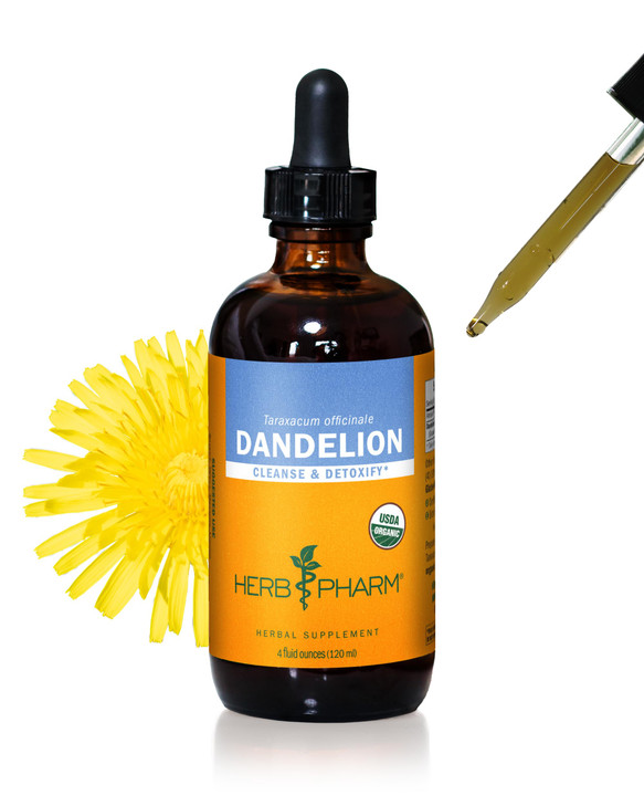 Herb Pharm Certified Organic Dandelion Liquid Extract for Cleansing