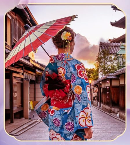 CRB Fashion Womens Japanese Kimono Flower Hairclip Yukata Hair Tie Band Clip (Yellow)