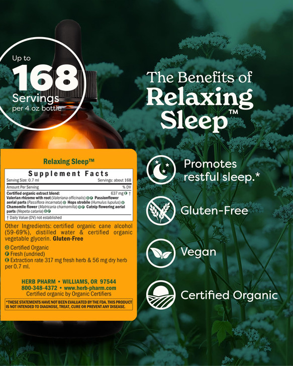 Herb Pharm Relaxing Sleep Herbal Formula with Valerian Liquid Extract