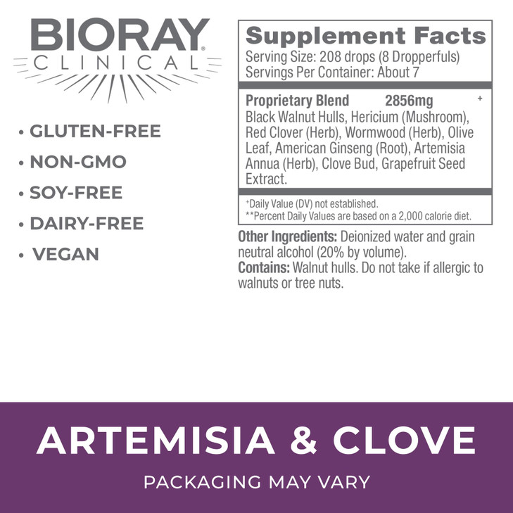 BIORAY Clinical Artemisia & Clove - 2 fl oz