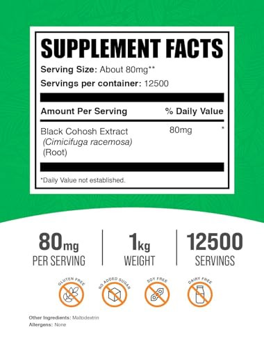 BulkSupplements.com Black Cohosh Extract Powder