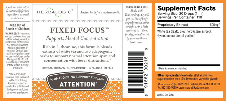Herbalogic - Fixed Focus Liquid Herb Drops