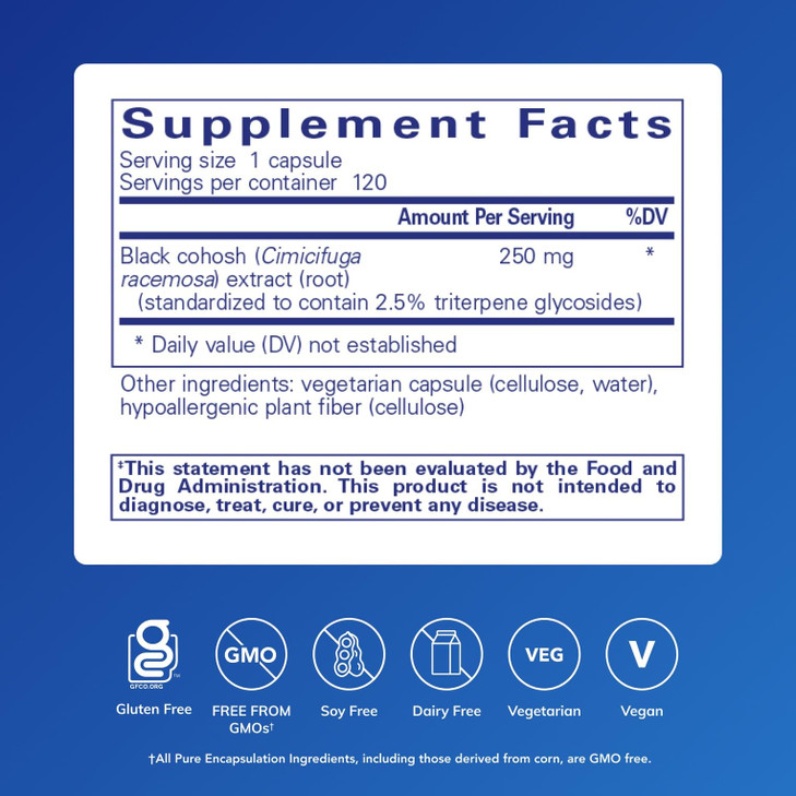 Pure Encapsulations Black Cohosh 2.5