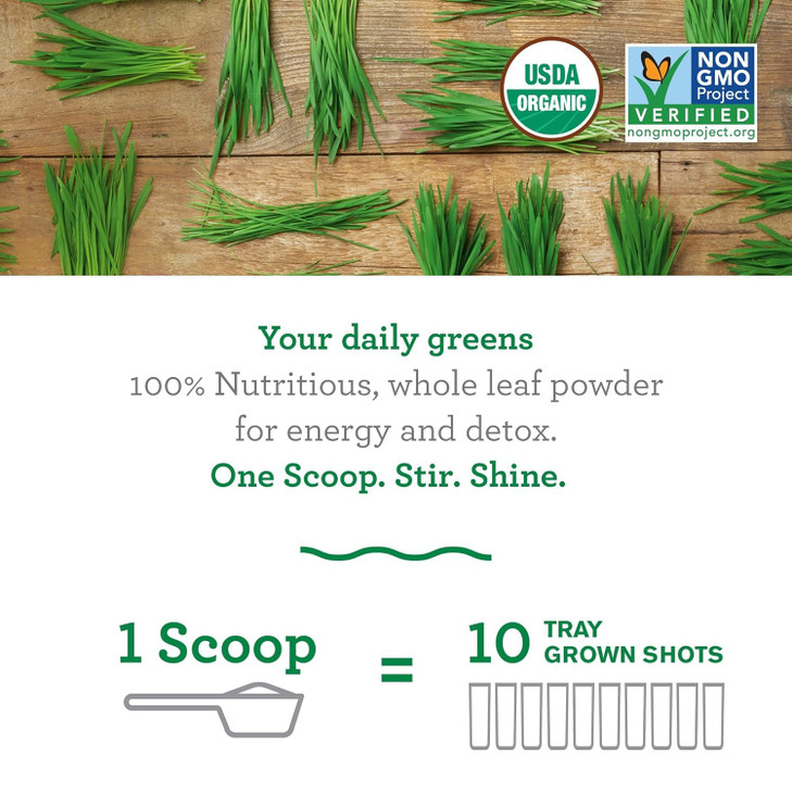 Amazing Grass Wheat Grass Powder: 100% Whole-Leaf Wheat Grass Powder for Energy
