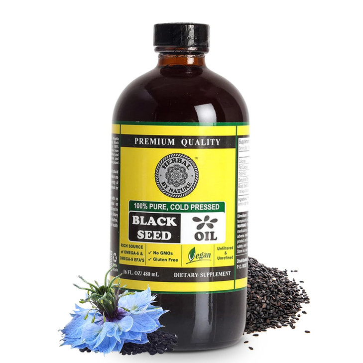 Pure Black Seed Oil - 100% Pure Nigella Sativa - 16 oz