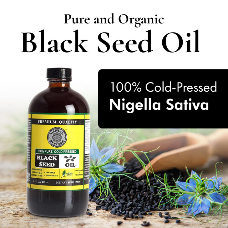 Pure Black Seed Oil - 100% Pure Nigella Sativa - 16 oz