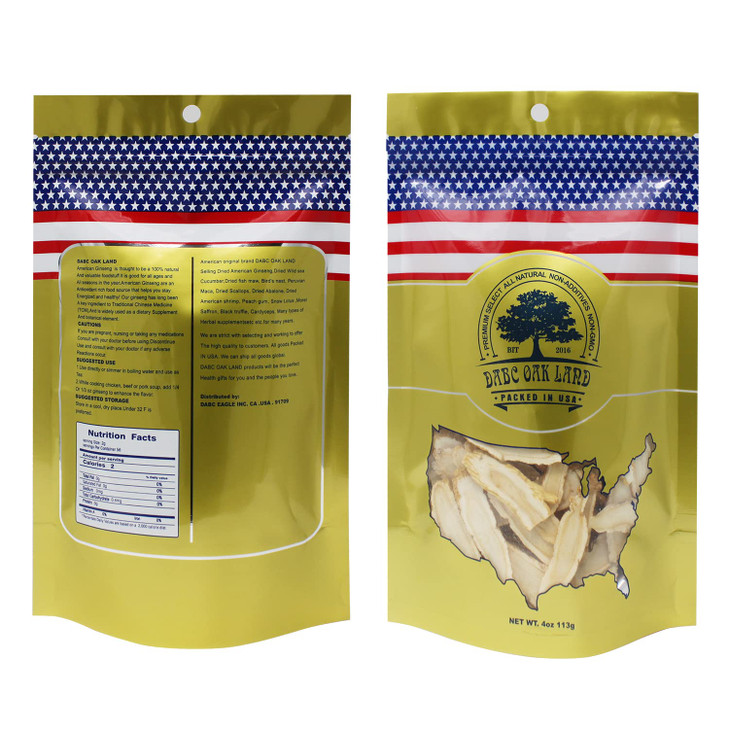 DABC OAK LAND American Ginseng Root from Wisconsin, DOL American Wisconsin