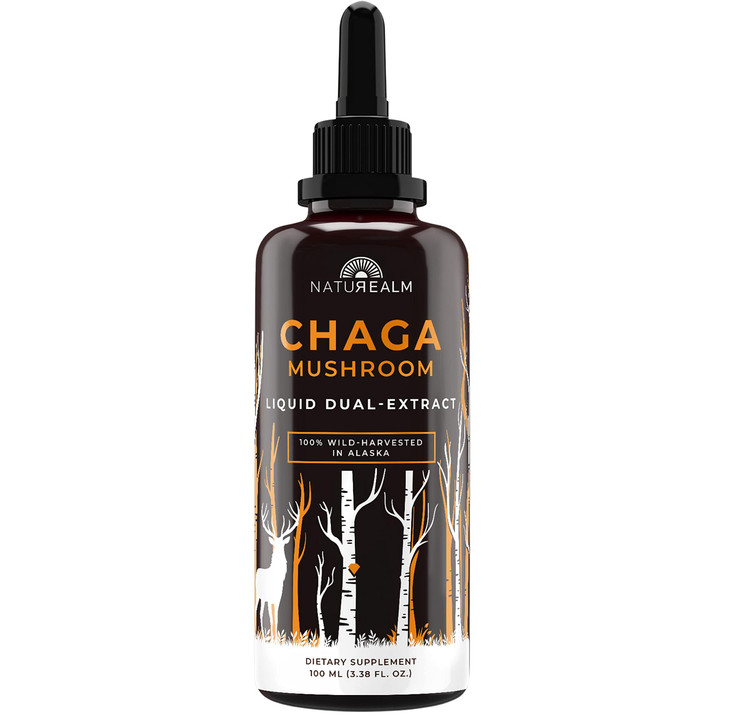 Naturealm Chaga Mushroom Liquid Tincture Supplement
