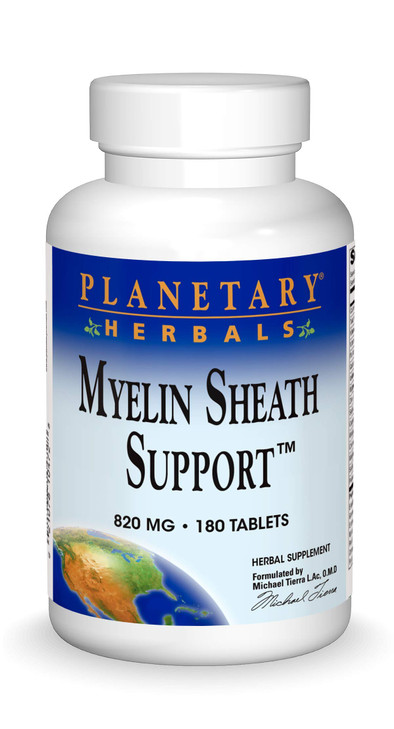 Planetary Herbals Myelin Sheath Support 820 mg, Herbal-Nutrient Nervous System