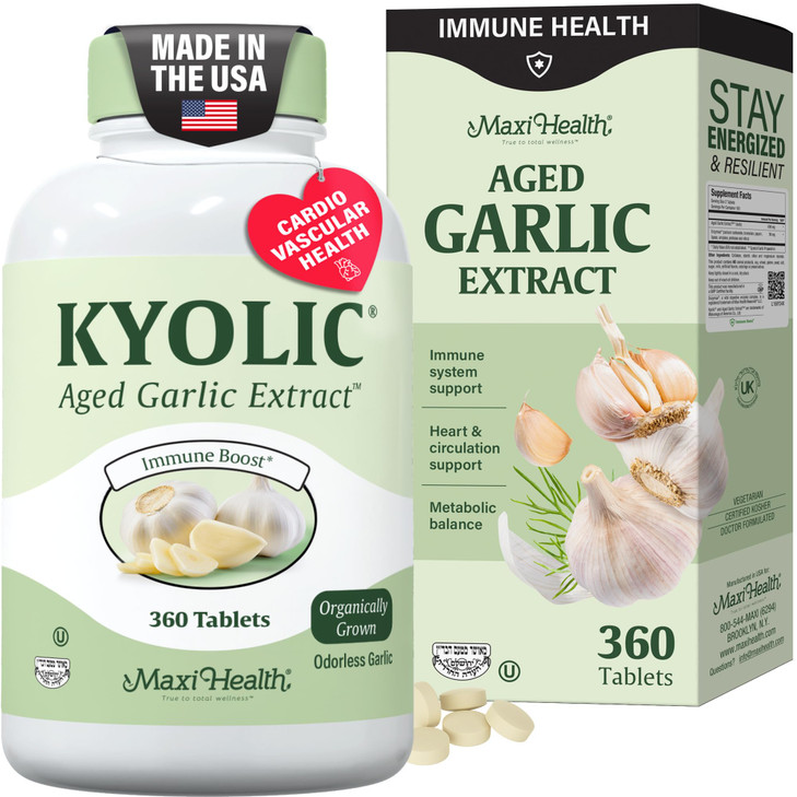 Maxi Health Kyolic Organic Garlic Supplement