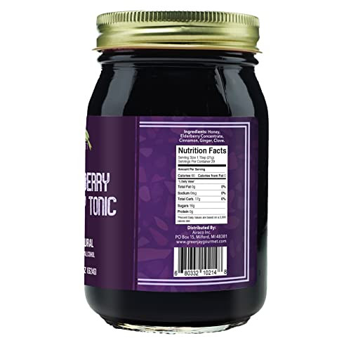Green Jay Gourmet Elderberry Tonic - All Natural Elderberry Syrup