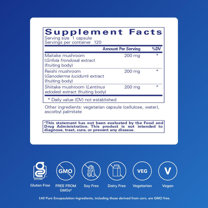 Pure Encapsulations M/R/S Mushroom Formula