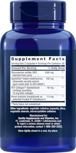 Life Extension ArthroMax Advanced with NT2 Collagen & ApresFlex, 60 Capsules