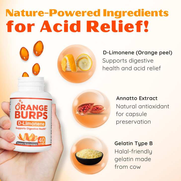 Orange Burps - D-Limonene Supplement
