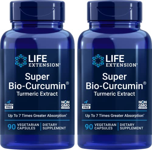 Life Extension Super Bio-Curcumin Turmeric Extract 400mg, 90 Veg Caps (Pack