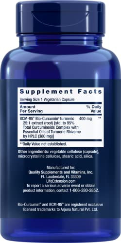 Life Extension Super Bio-Curcumin Turmeric Extract 400mg, 90 Veg Caps (Pack