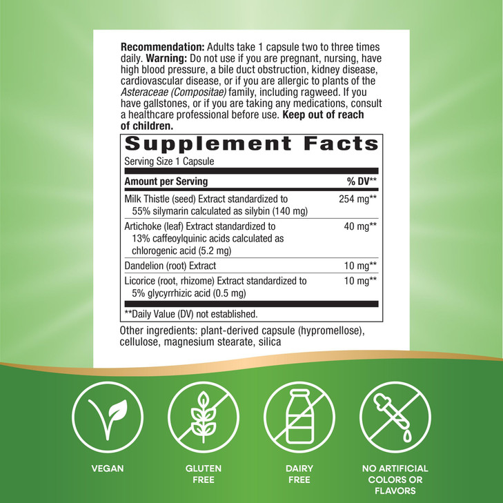Nature's Way Super Milk Thistle, Promotes Healthy Liver Function*